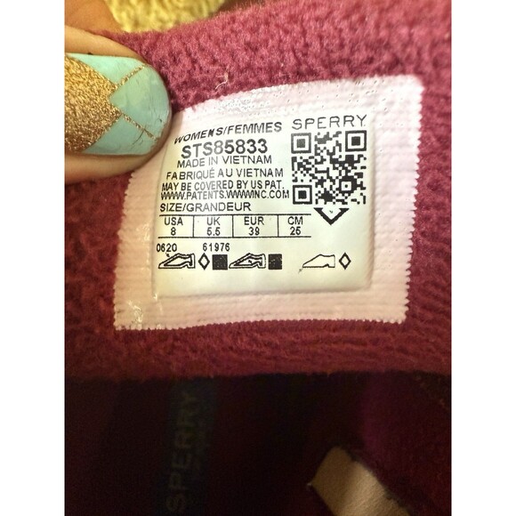 Sperry Top Secret Boots Womens 8 Side Zip Red Pre-owned STS85833 - Picture 4 of 6